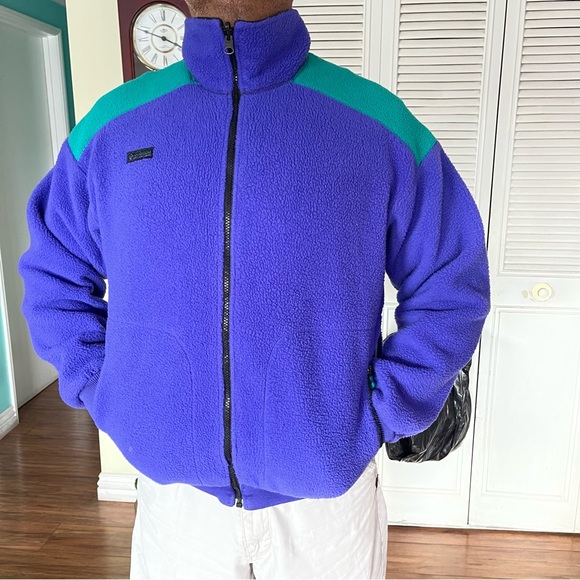 Vintage Columbia radial sleeve zipper jacket Men size Large . - Picture 9 of 14